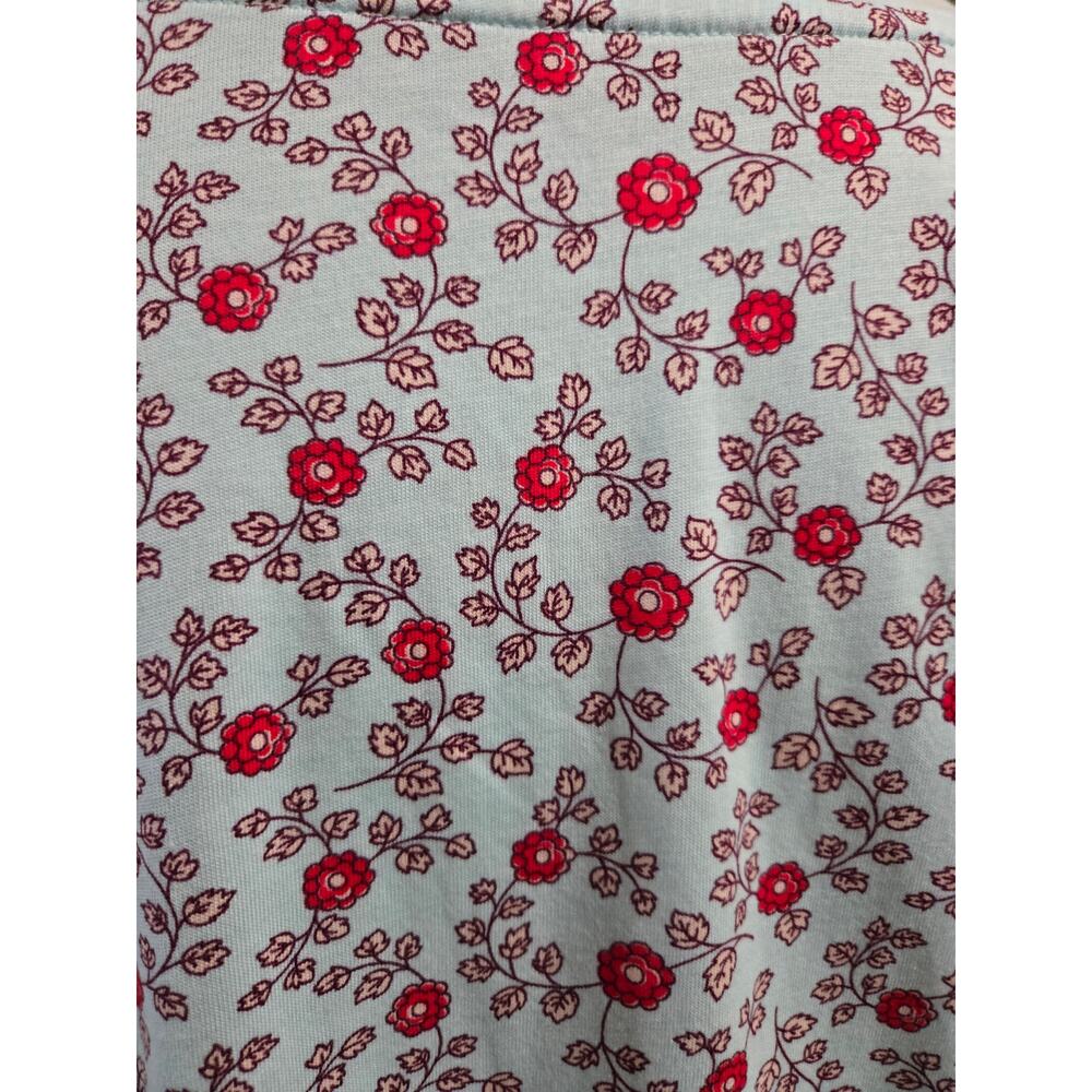 Lands End Womens Relaxed Fit V Neck Floral Long Sleeve Tee Top Size 1XP 16W-18W - Picture 6 of 12